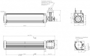 Тангенциальный вентилятор ebmpapst QL3/2000A2-2112LH-447bz