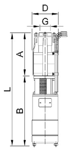 Габаритные размеры ЭЦВ 6-6,5-60