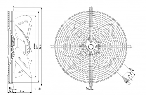 Осевой вентилятор ebmpapst S4D330BP1030