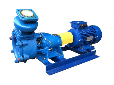 Насос ВКС 5/32 Б агрегат на раме, с взрывозащищенным двигателем 7,5 кВт, материал  нержавеющая сталь, уплотнение  сальниковое