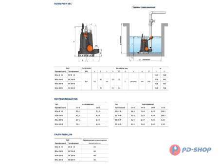 Насос дренажный Pedrollo DCm 10