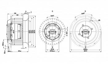 Центробежный вентилятор ebmpapst R4D310CK0301