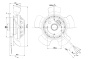 Осевой вентилятор ebmpapst A2D160AA2205