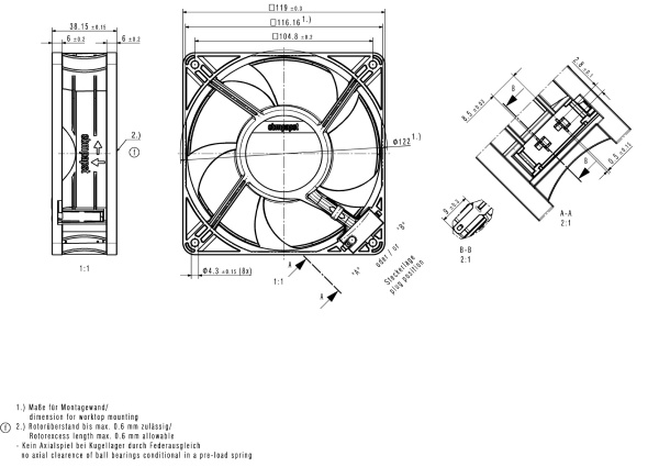 Вентилятор компактный ebmpapst ACi 4420 N