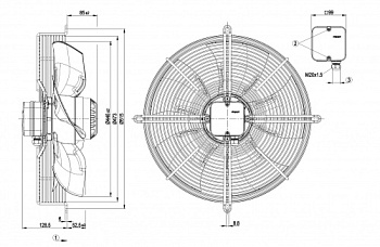 Осевой вентилятор ebmpapst S4D450AO1402