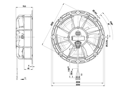 Осевой вентилятор ebmpapst W1G200EC9129