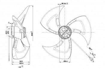 Осевой вентилятор ebmpapst A6E450AF1312