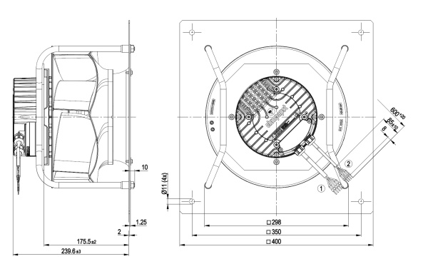 Центробежный вентилятор ebmpapst K3G280RR04I2