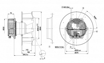 Центробежный вентилятор ebmpapst R3G355BC9205
