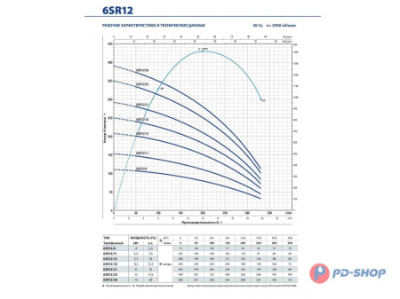 Насос скважинный Pedrollo 6SR 18/06 - PD