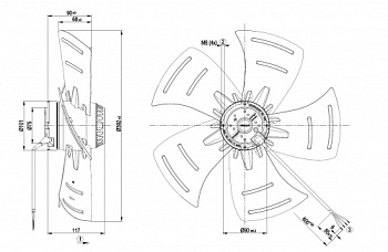Осевой вентилятор ebmpapst A4E400AP0202