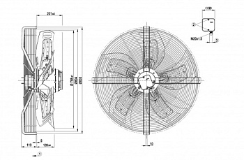 Осевой вентилятор ebmpapst S6D800BA0109