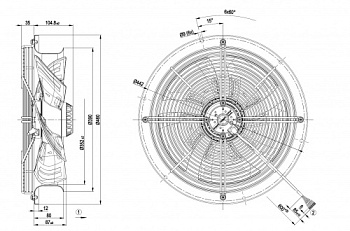 Осевой вентилятор ebmpapst W4D350CN0831