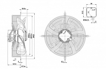 Осевой вентилятор ebmpapst S4E350AN0243
