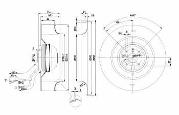 Центробежный вентилятор ebmpapst R2E220AA4071