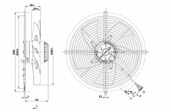 Осевой вентилятор ebmpapst S2D300BP0230