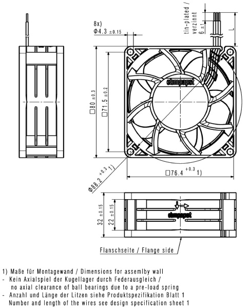Вентилятор компактный ebmpapst 8312 NHH
