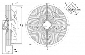 Осевой вентилятор ebmpapst S4E450AP0106