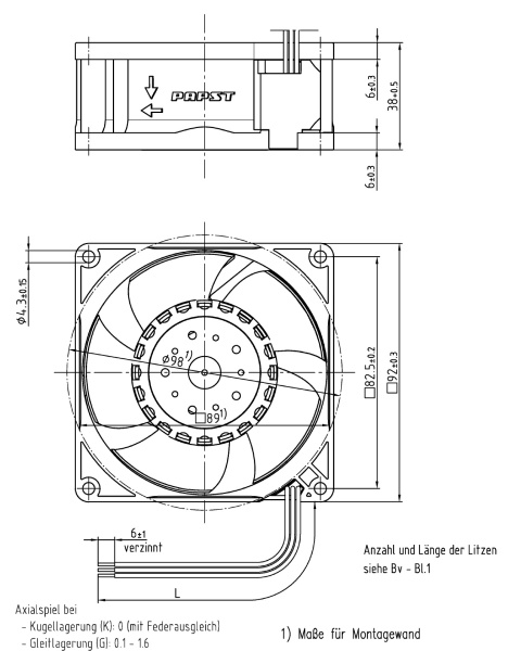Вентилятор компактный ebmpapst 3214 J/39 NR