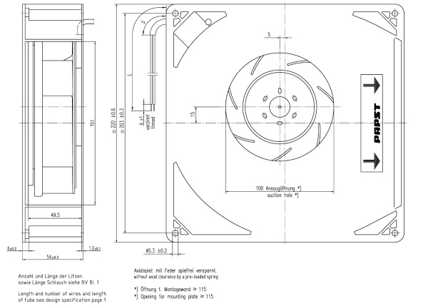 Вентилятор компактный ebmpapst RG 160-28/14 NTDA