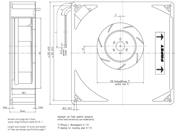 Вентилятор компактный ebmpapst RG 160-28/18 NTDI