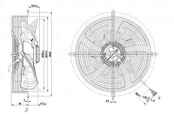 Осевой вентилятор ebmpapst S4D350AN0830