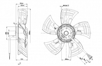 Осевой вентилятор ebmpapst A4D300AS3416