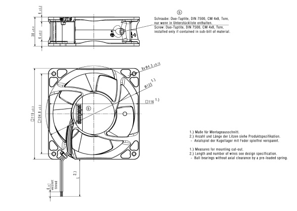 Вентилятор компактный ebmpapst 4118 N/39H5