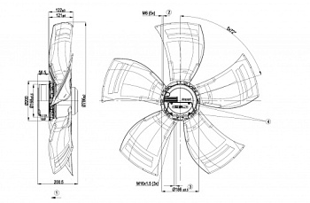 Осевой вентилятор ebmpapst A3G800AO8490