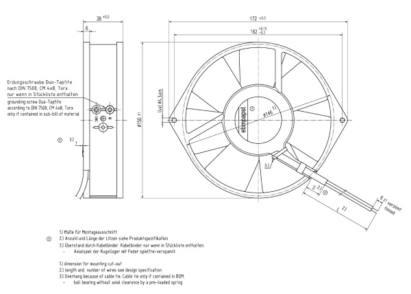 Вентилятор компактный ebmpapst 7118 N