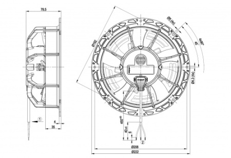 Осевой вентилятор ebmpapst W1G172EC8718