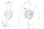Осевой вентилятор ebmpapst A2D250AA0218