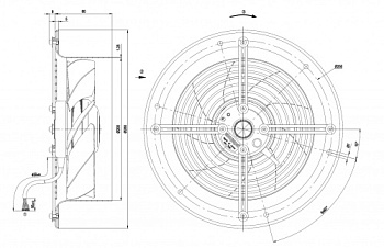 Осевой вентилятор ebmpapst W2D200CI1801