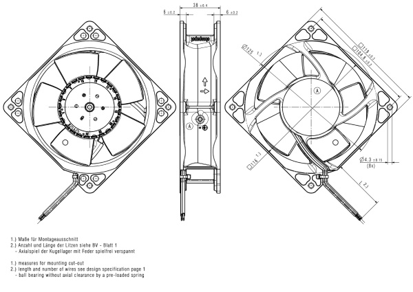 Вентилятор компактный ebmpapst 4114 N/2 H8PR