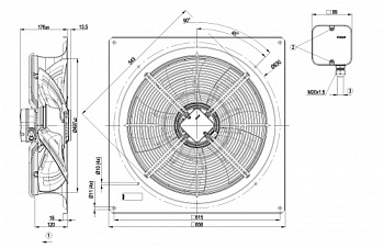 Осевой вентилятор ebmpapst W4D500GJ0301