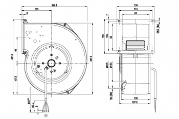 Центробежный вентилятор ebmpapst G2E160AY4701