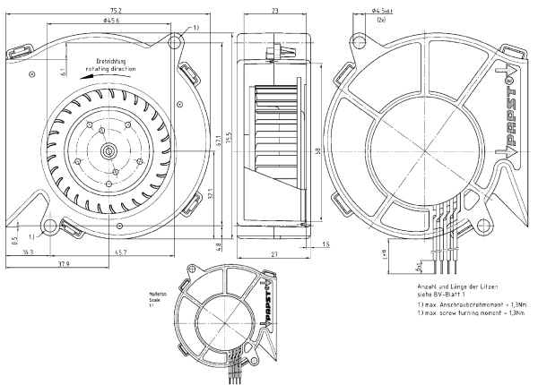 Вентилятор компактный ebmpapst RL 48-19/14