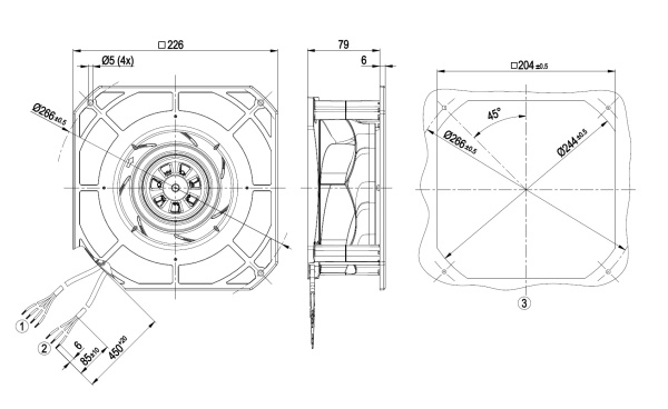 Центробежный вентилятор ebmpapst K3G190RC0503