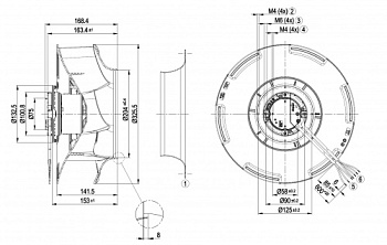 Центробежный вентилятор ebmpapst R3G310RB0103