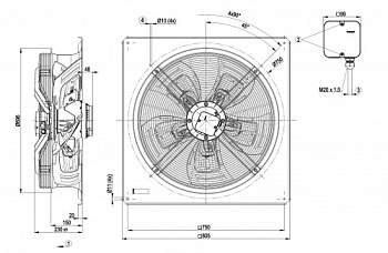 Осевой вентилятор ebmpapst W4D630GD0101