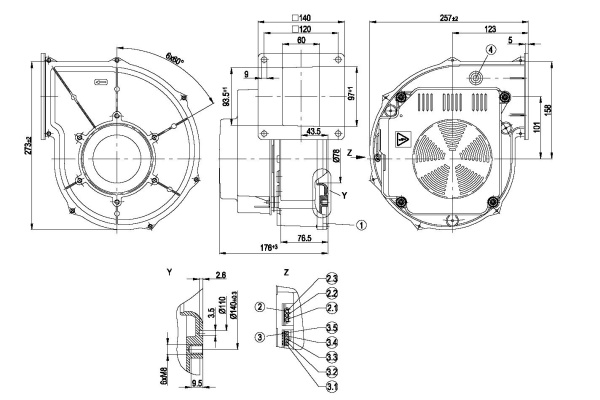 Центробежный вентилятор ebmpapst G1G170AB5380