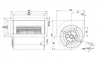 Центробежный вентилятор ebmpapst D2E146AA0343