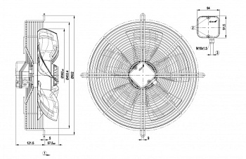 Осевой вентилятор ebmpapst S6E400AN2446