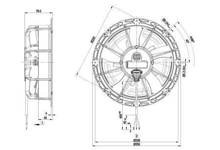 Осевой вентилятор ebmpapst W1G200EC8725