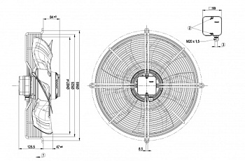 Осевой вентилятор ebmpapst S4E500AM0301