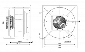 Центробежный вентилятор ebmpapst K3G500AP2568