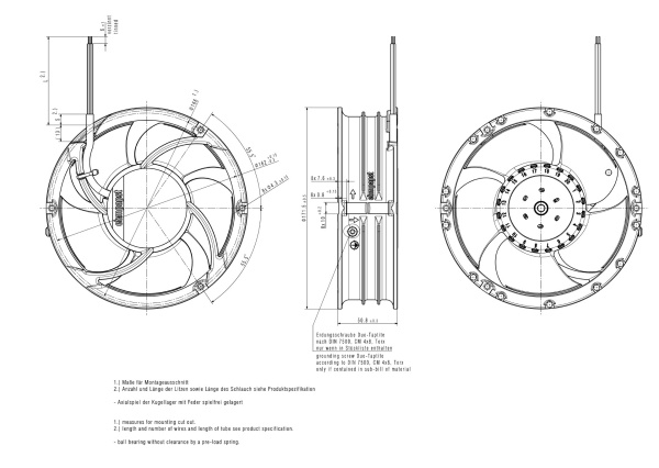 Вентилятор компактный ebmpapst 6314/2 TDH4P